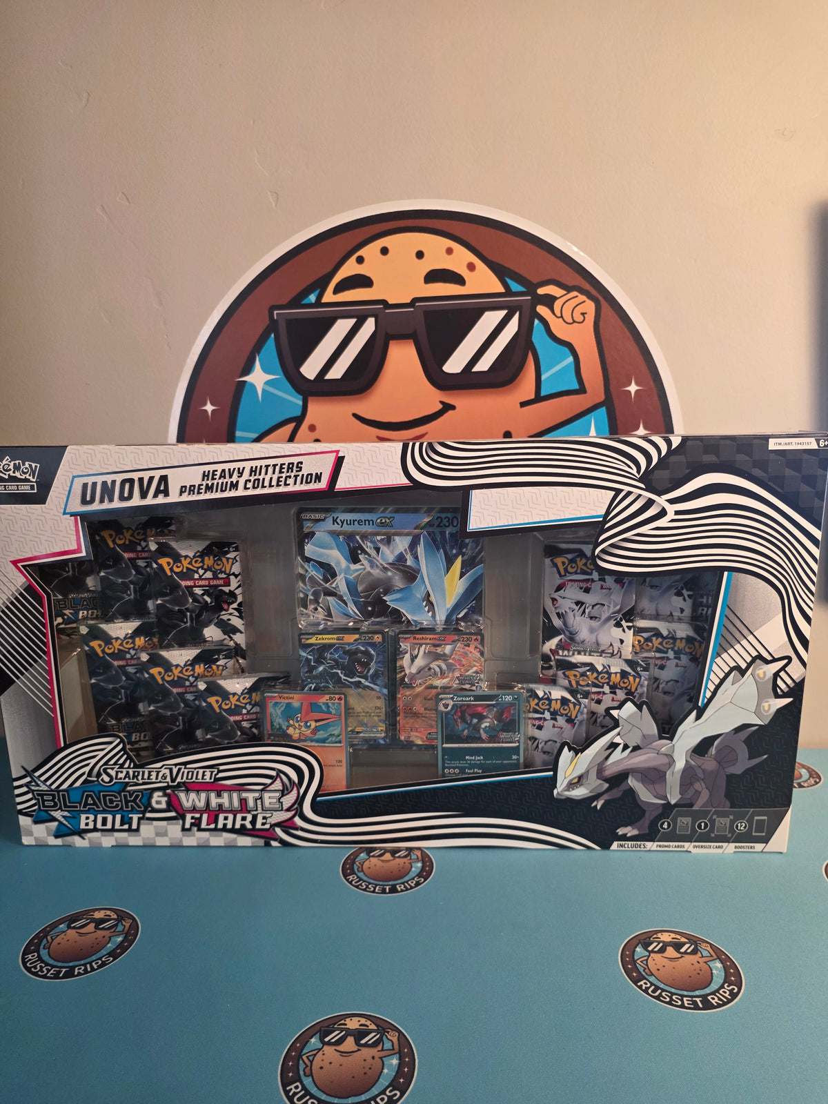 Unova Heavy Hitters Premium Collection - 6x Black Bolt + 6x White Flare Packs + Promos - Sealed