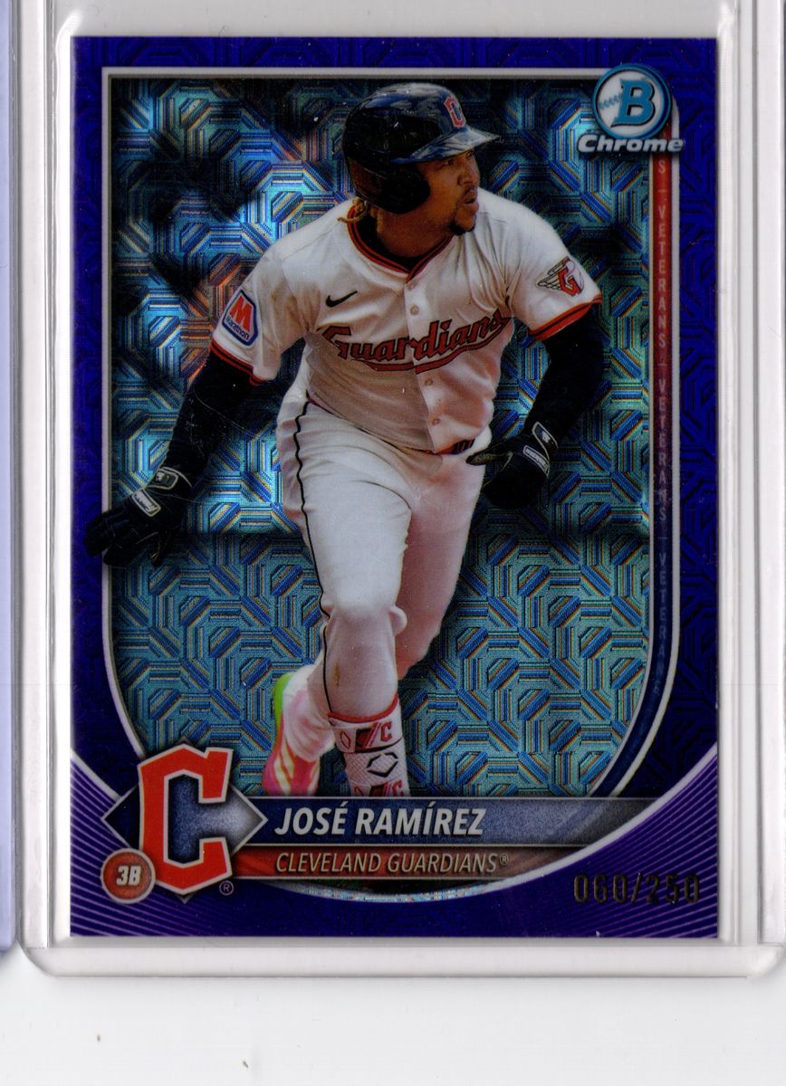 José Ramírez - Mojo Purple Refractor /250 - 2025 Bowman Chrome - NM