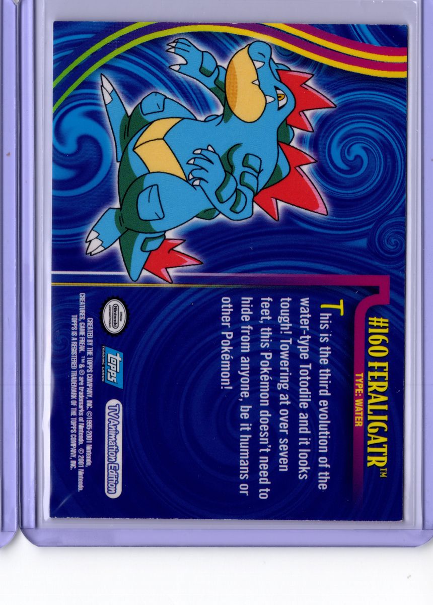 Feraligatr 160 Topps Pokemon Johto League Champions - English LP