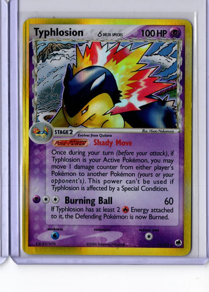 Typhlosion #12 2006 Pokemon EX Dragon Frontiers Reverse Holo English LP