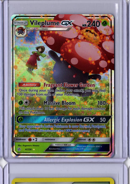 Vileplume GX #4 2019 Pokemon Sun & Moon Cosmic Eclipse Ultra Rare Holo NM