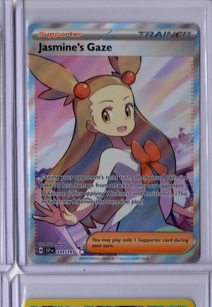 Jasmine's Gaze 233 2024 Pokemon Scarlet & Violet Surging Sparks English NM