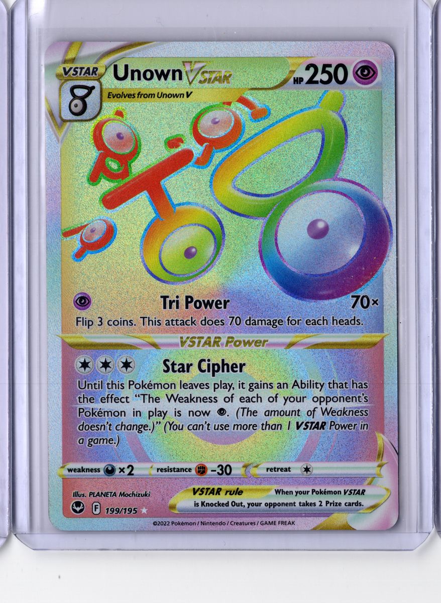 Unown #199 2022 Pokemon Silver Tempest Full Art English NM