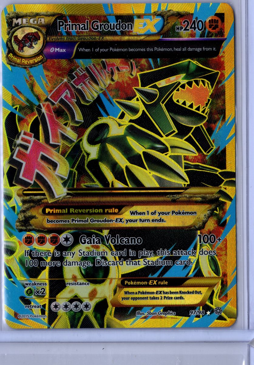 Primal Groudon EX - 97/98 - Pokemon Ancient Origins - NM