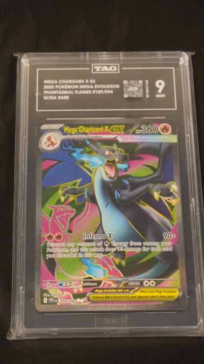 Mega Charizard X EX 109 - TAG 9