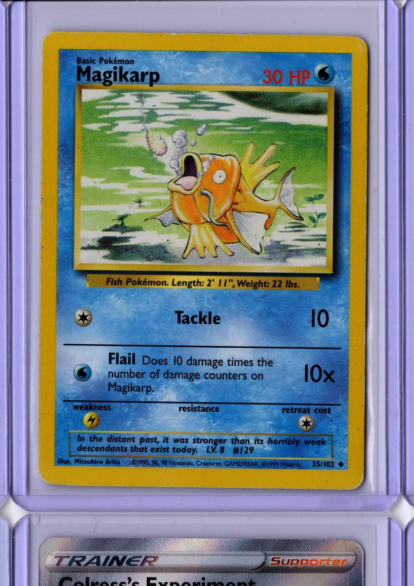 Magikarp 35 1999 Pokemon Base Set - English MP
