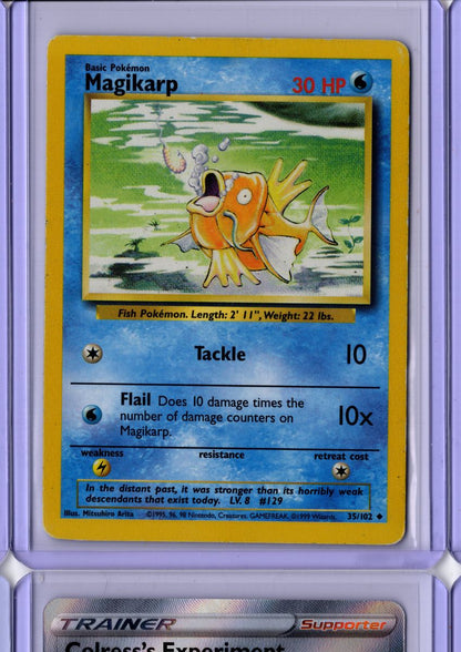 Magikarp 35 1999 Pokemon Base Set - English MP