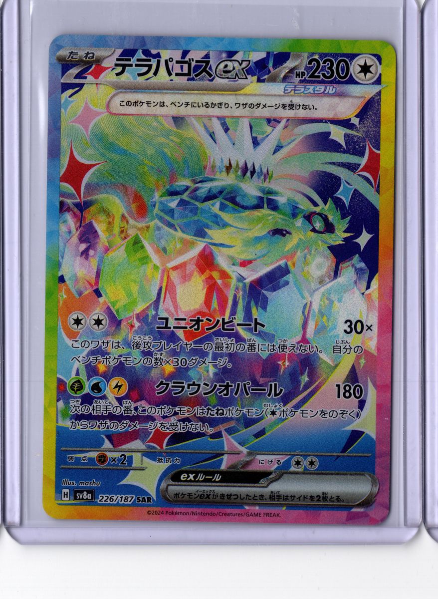 Terapagos EX 226 2024 Pokemon Japanese Scarlet & Violet Terastal Festival EX