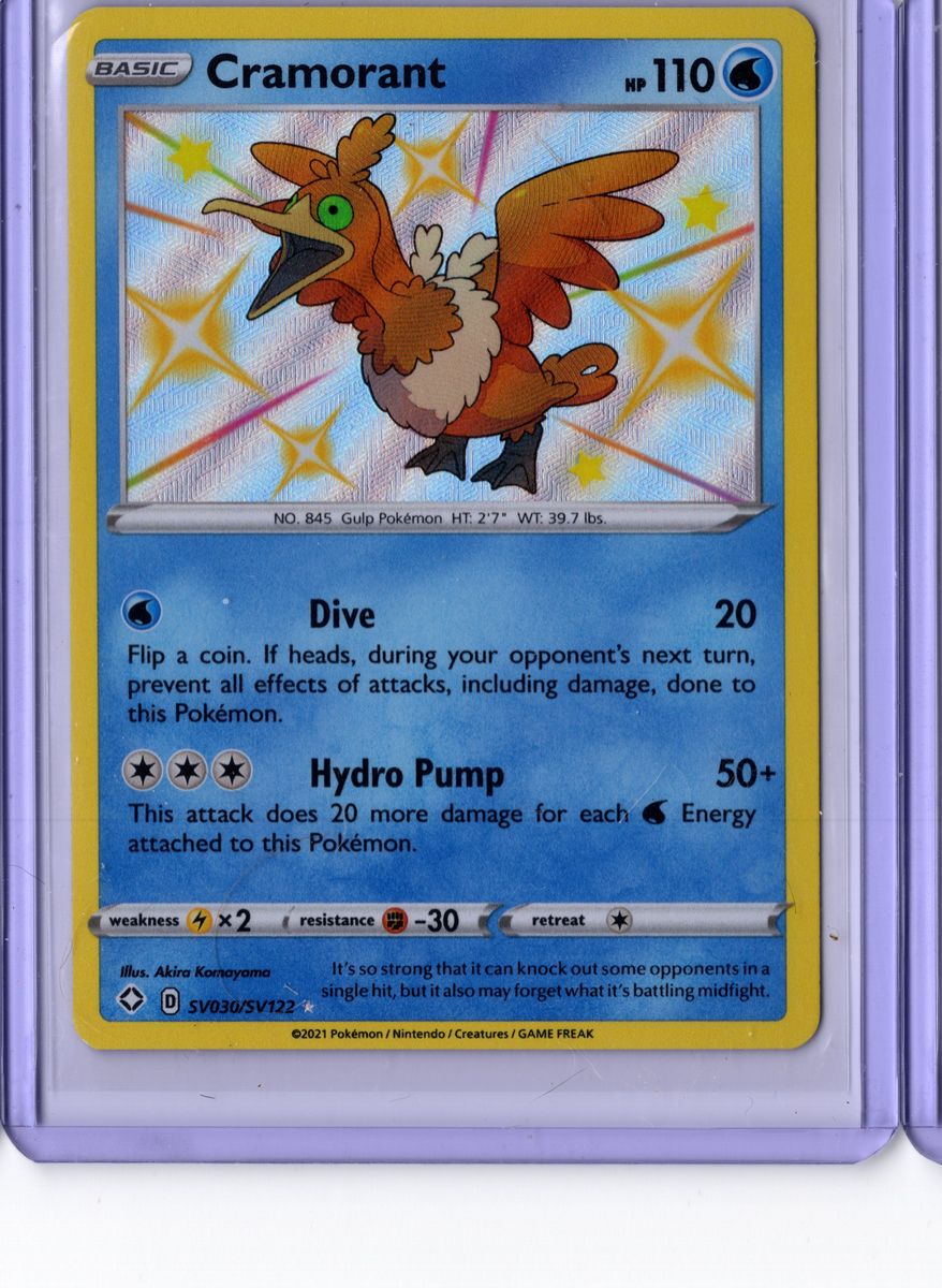 Cramorant 229 2020 Pokemon Japanese Sword & Shield Shiny Star V - English LP