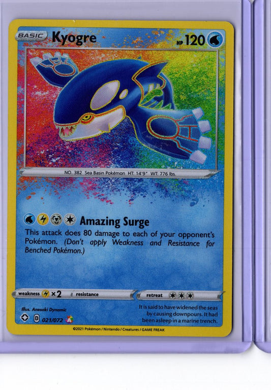 Kyogre 21 2021 Pokemon Shining Fates - English NM
