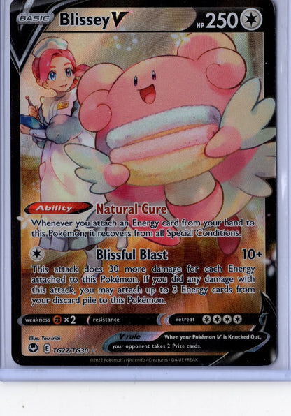 Blissey V - TG22/TG30 - Pokemon Silver Tempest - NM