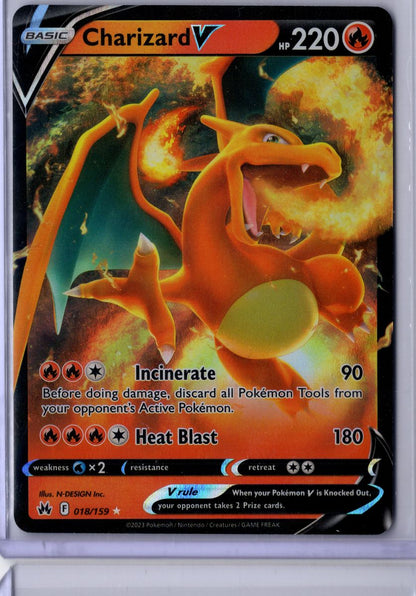 Charizard V - 018/159 - Pokemon Crown Zenith - LP