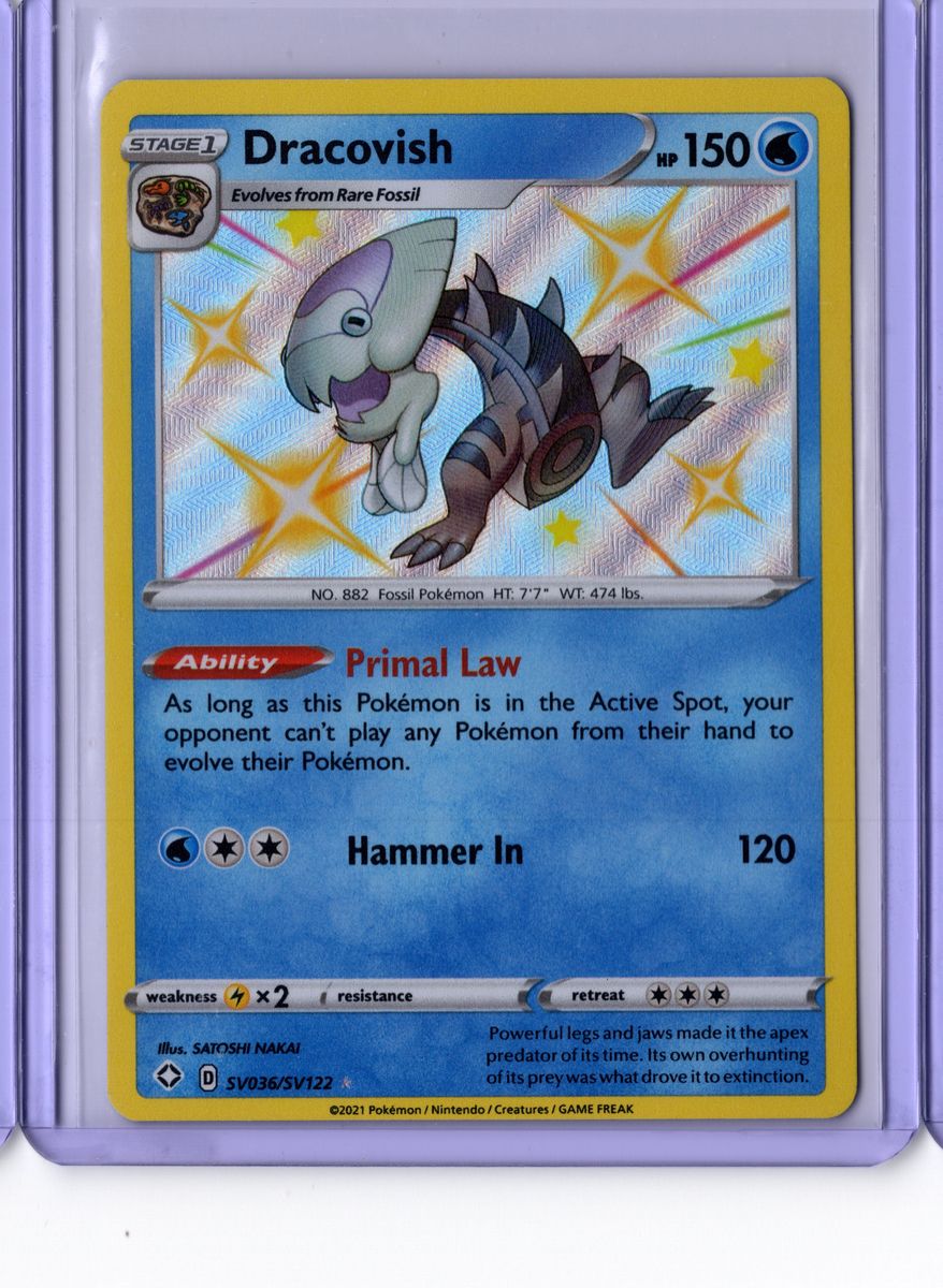 Dracovish SV036 2021 Pokemon Shining Fates - English NM
