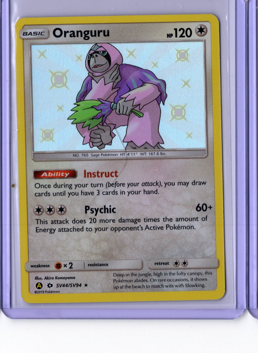 Oranguru SV44 2019 Pokemon Sun & Moon Hidden Fates - English NM