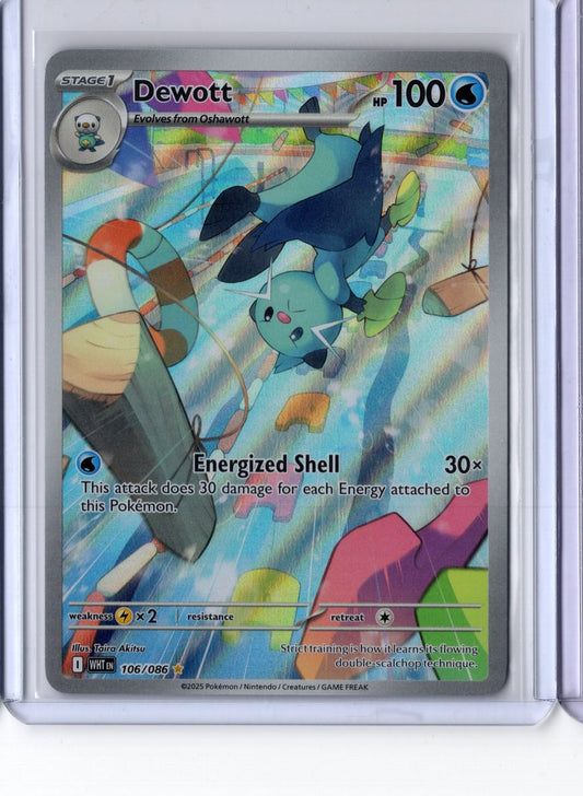 Dewott 106 2025 Pokemon Scarlet & Violet White Flare - English NM