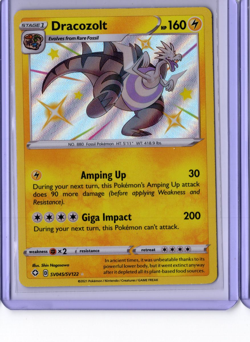 Dracozolt SV045 2021 Pokemon Shining Fates - English NM