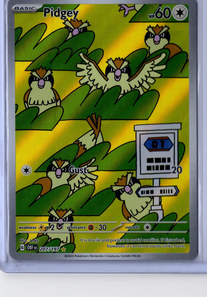 Pidgey - 207/197 - Pokemon Obsidian Flames - NM
