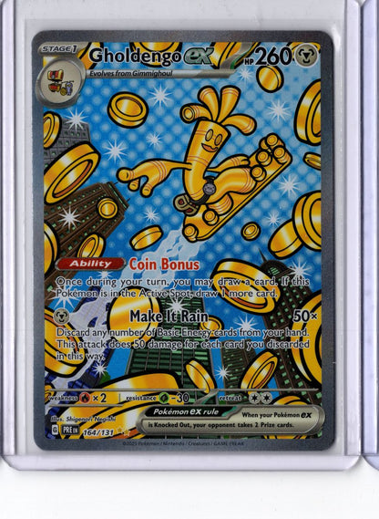 Gholdengo EX #164 2025 Pokemon Scarlet & Violet Prismatic Evolutions NM English
