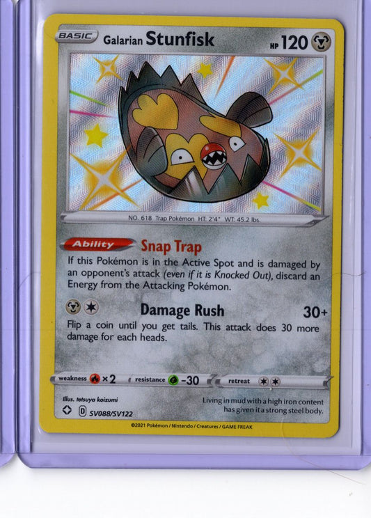Galarian Stunfisk SV088 2021 Pokemon Shining Fates - English NM