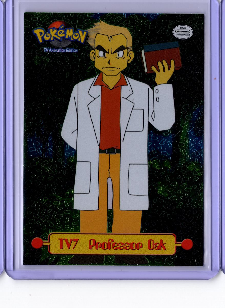 Professor Oak Trainer TV7 Topps Pokemon TV Animation Edition Series 1 - English