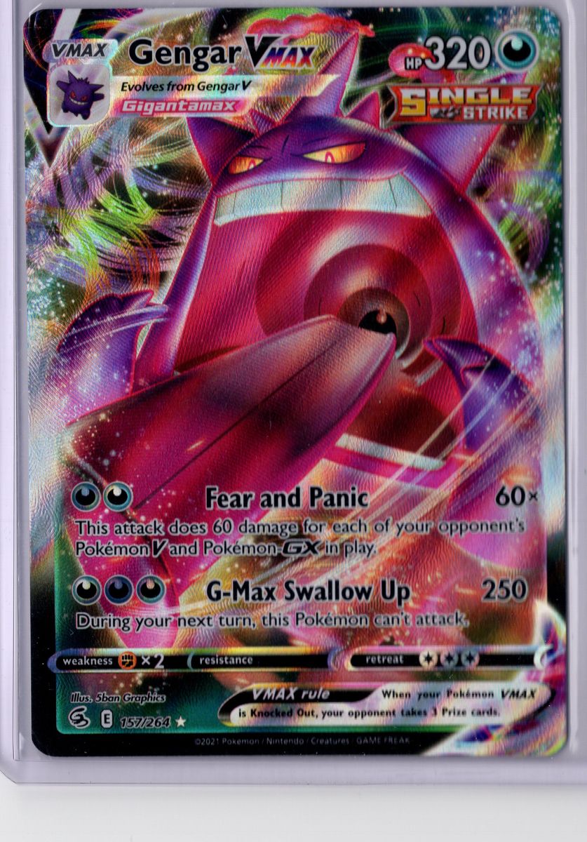Gengar VMAX - 157/264 - Pokemon Fusion Strike - NM