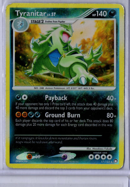 Tyranitar - #17 - Pokemon Mysterious Treasures - HP