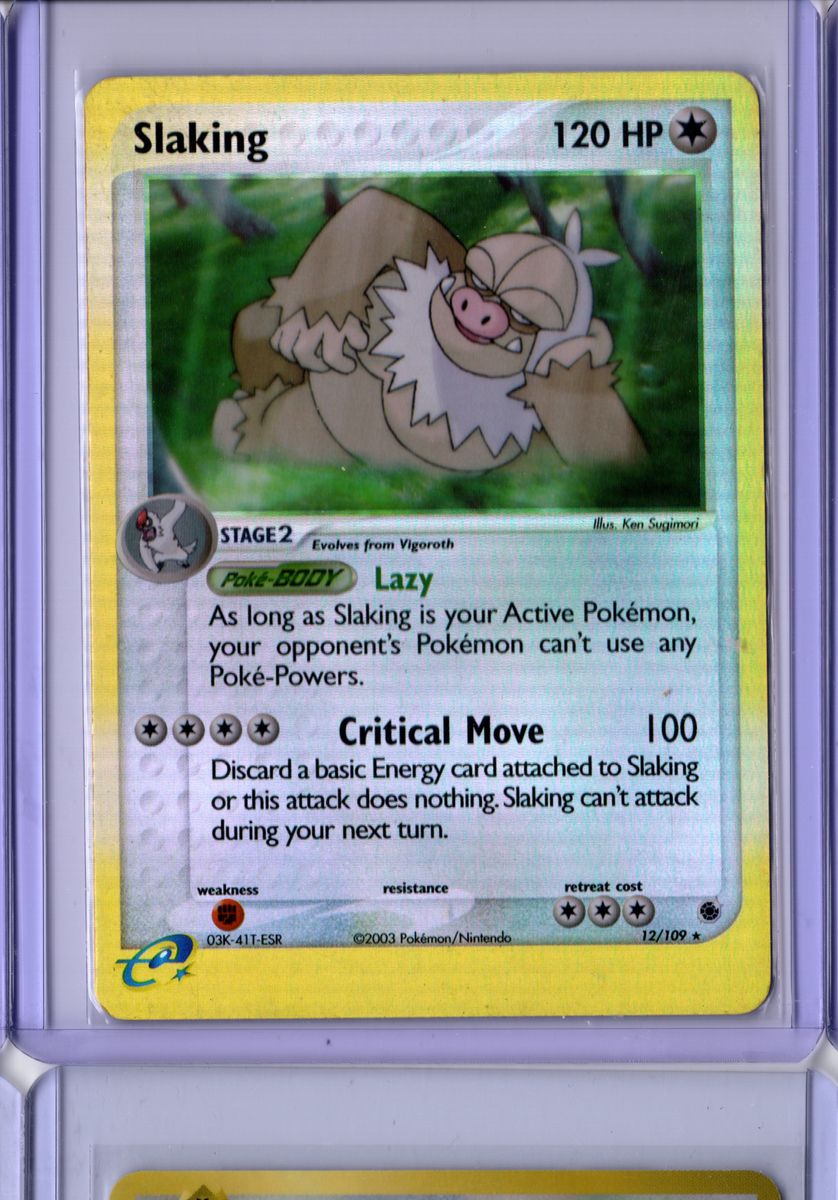 Slaking Reverse Foil 12 2003 Pokemon EX Ruby & Sapphire - English NM