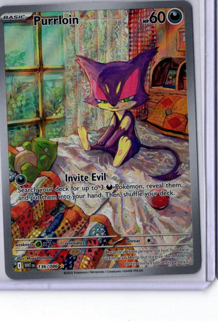 Purrloin - 136/086 - Pokemon White Flare - NM
