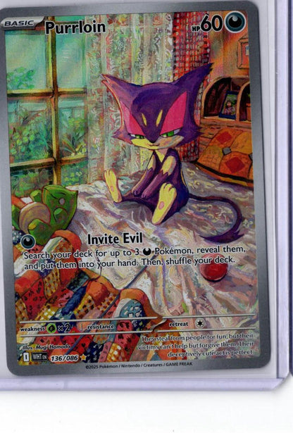 Purrloin - 136/086 - Pokemon White Flare - NM