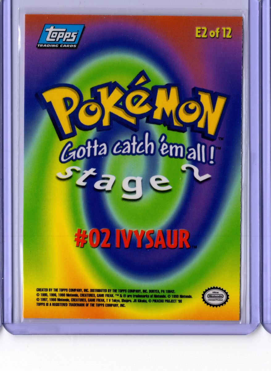 Ivysaur Evolution E2 Topps Pokemon The First Movie - English LP