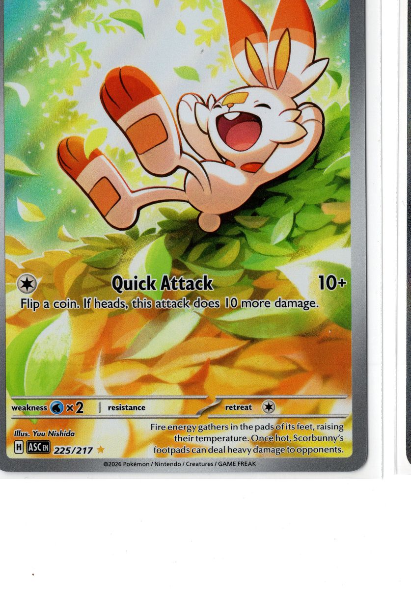 Scorbunny - 225/217 - Pokemon Ascended Heroes - NM