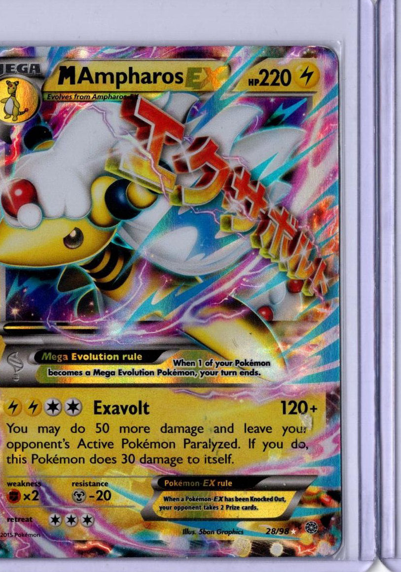 M Ampharos EX - Pokemon Ancient Origins 28/98 - LP