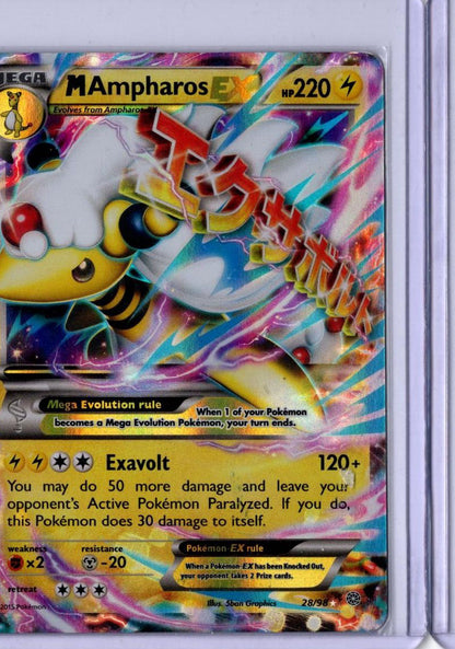 M Ampharos EX - Pokemon Ancient Origins 28/98 - LP