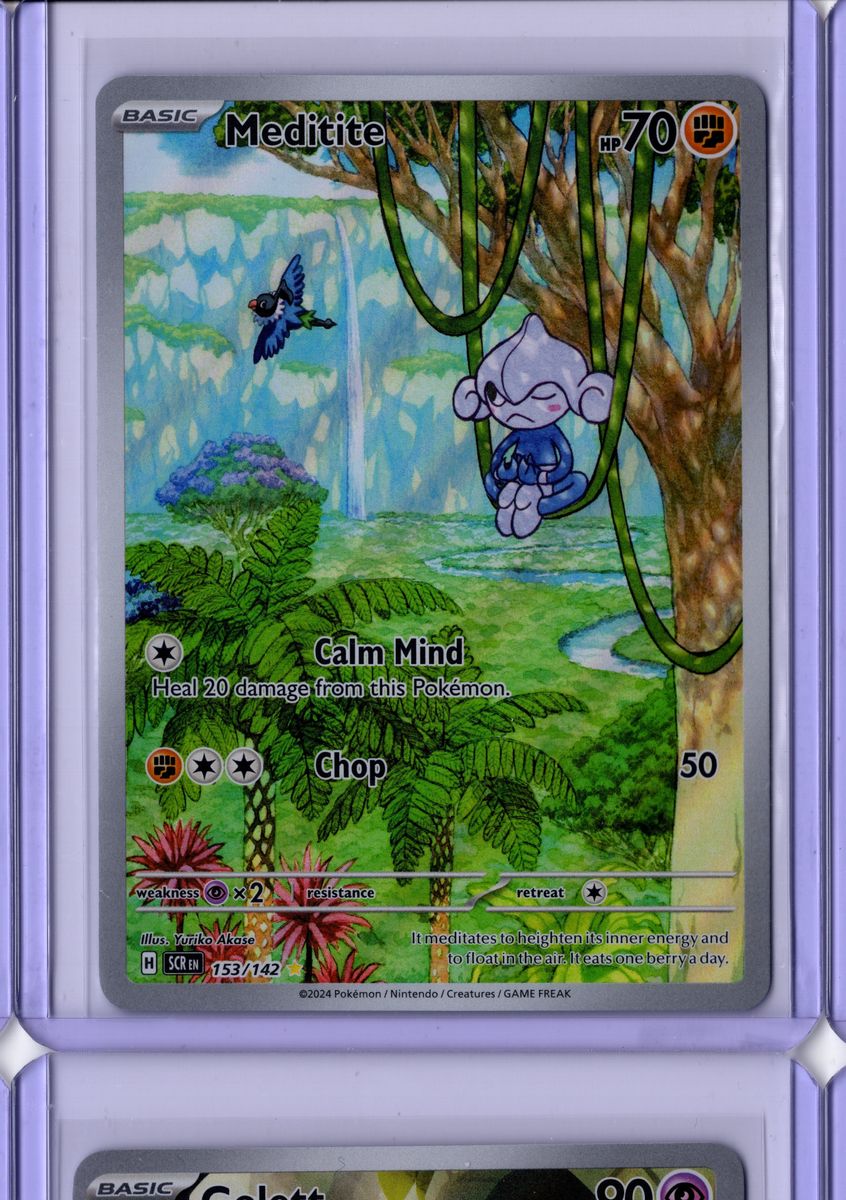 Meditite 153 2024 Pokemon Scarlet & Violet Stellar Crown - English NM