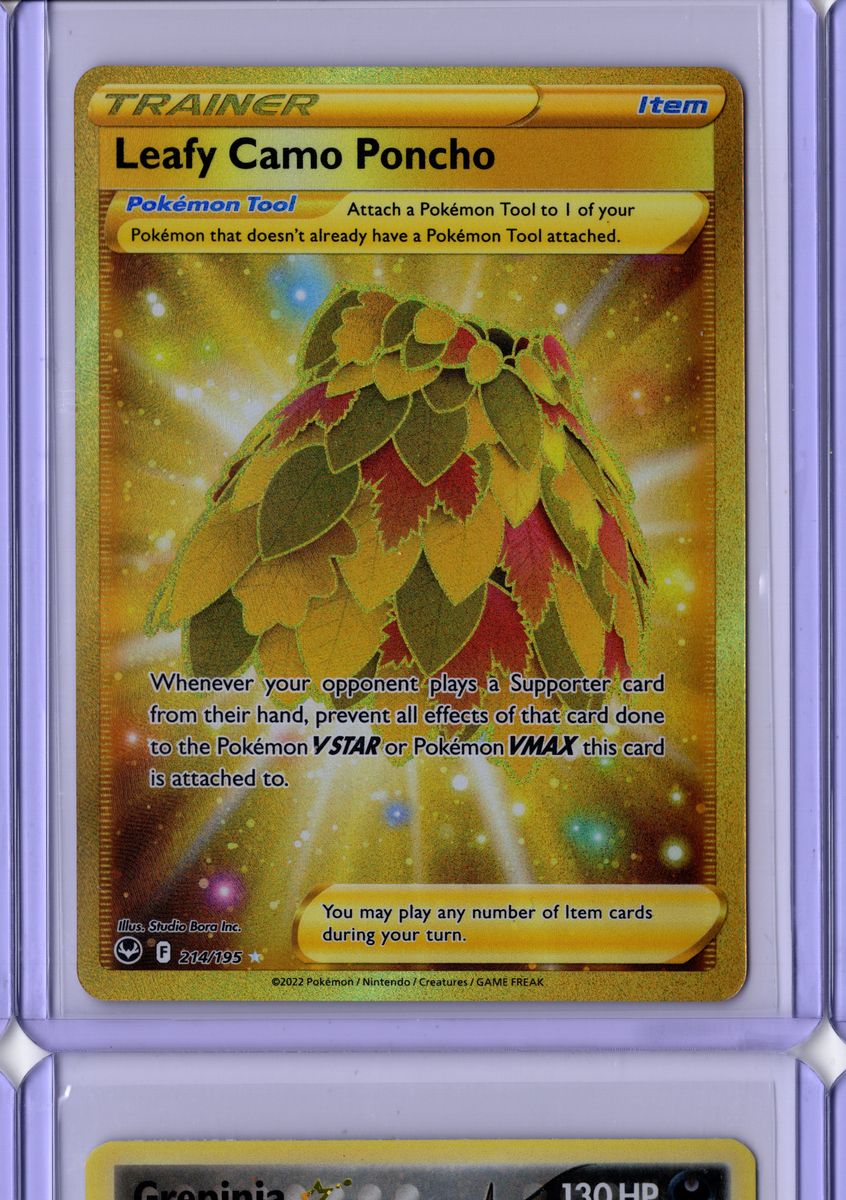 Leafy Camo Poncho Full Art 214 2022 Pokemon Silver Tempest - English NM
