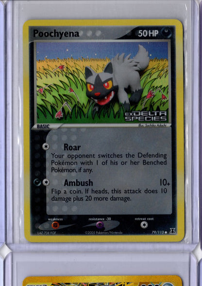 Poochyena Reverse Holo 79 2005 Pokemon EX Delta Species - English NM