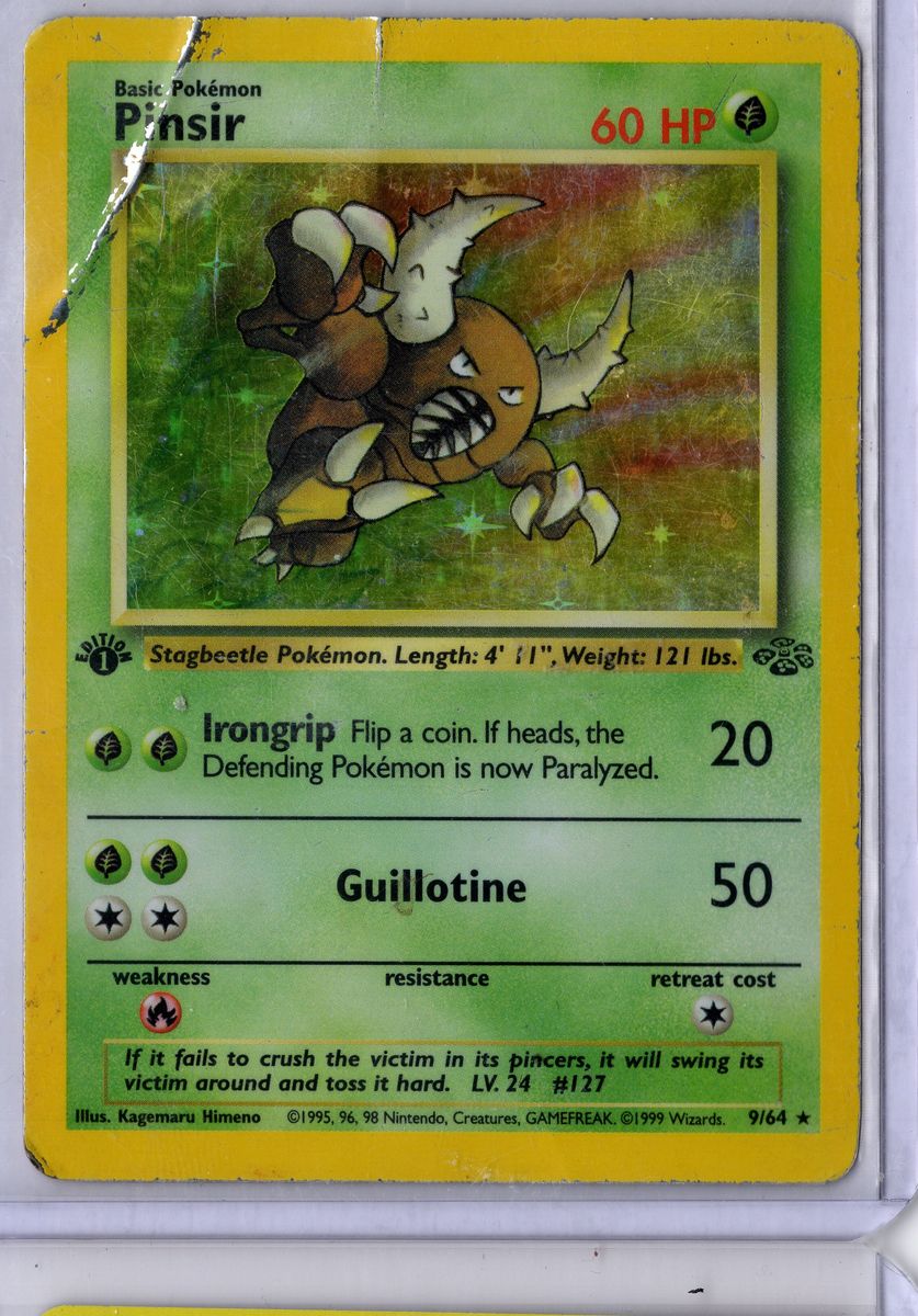 Pinsir [1st Edition] - #9 - Pokemon Jungle - DMG