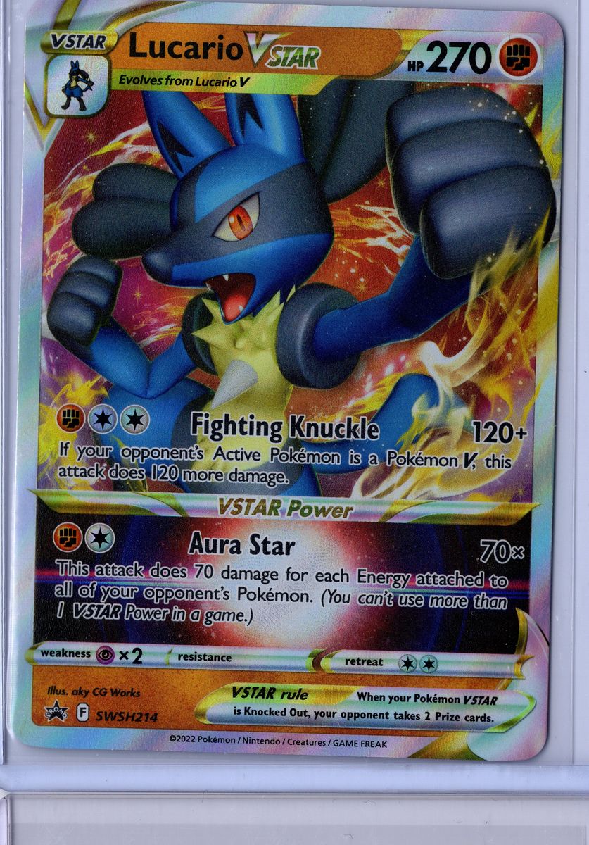 Lucario VSTAR - SWSH214 - Pokemon Promo - NM