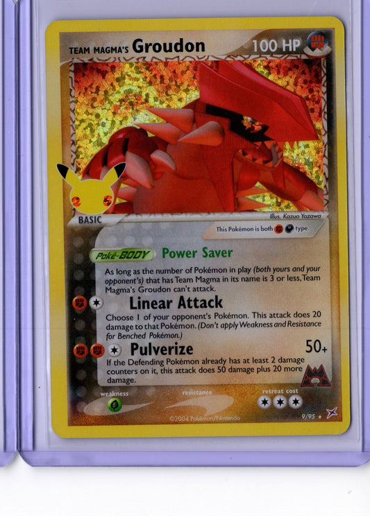 Groudon Reverse Foil 9 Celebrations 25th - English NM