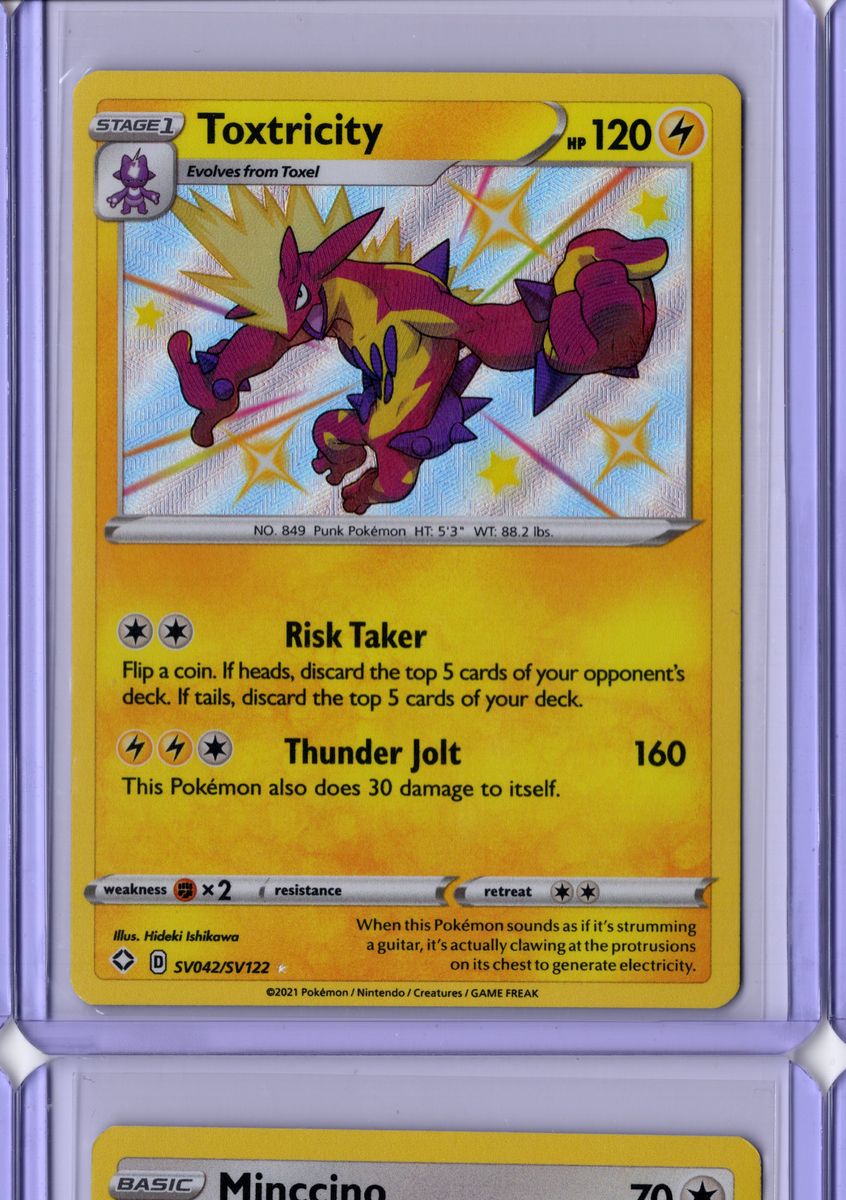 Toxtricity SV042 2021 Pokemon Shining Fates - English NM