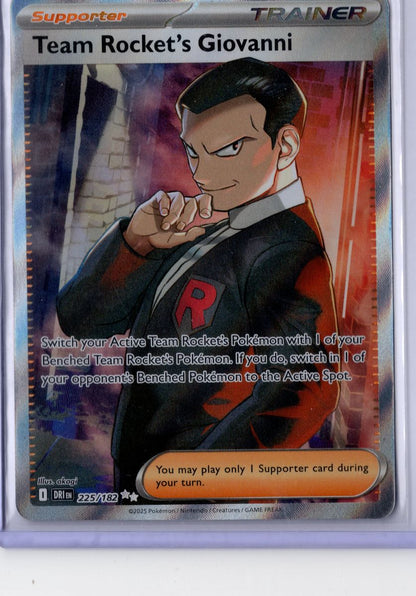 Team Rocket's Giovanni - 225/182 - Pokemon Destined Rivals - NM