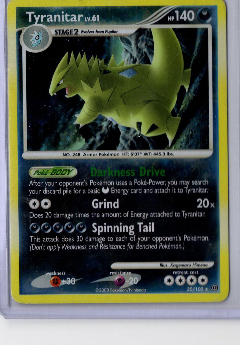 Tyranitar [Cosmos Holo] - #30 - Pokemon Stormfront - LP