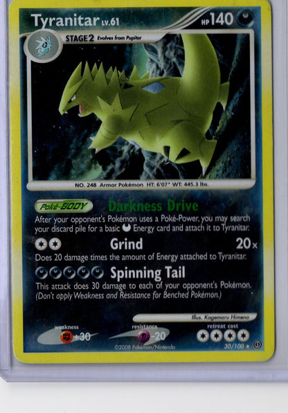 Tyranitar [Cosmos Holo] - #30 - Pokemon Stormfront - LP