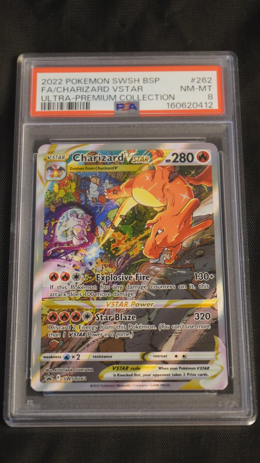 Charizard 2022 Pokemon SWSH Black Star Promo 262 - PSA 8