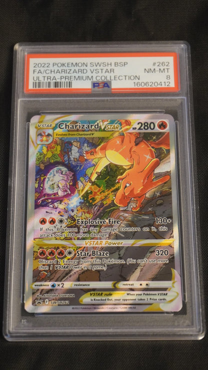 Charizard 2022 Pokemon SWSH Black Star Promo 262 - PSA 8