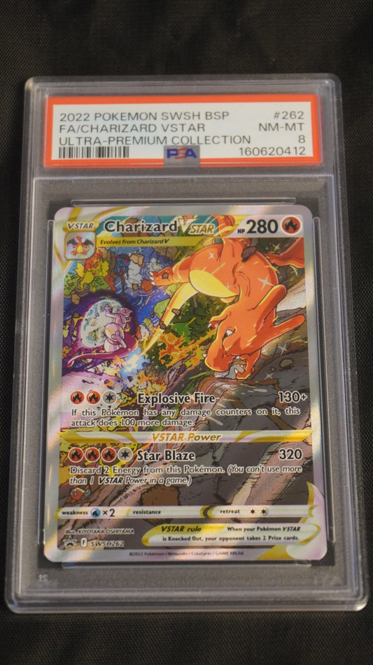 Charizard 2022 Pokemon SWSH Black Star Promo 262 - PSA 8