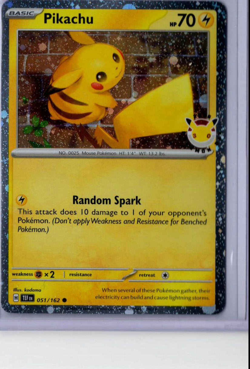 Pikachu - 051/162 - Pokemon Temporal Forces - NM
