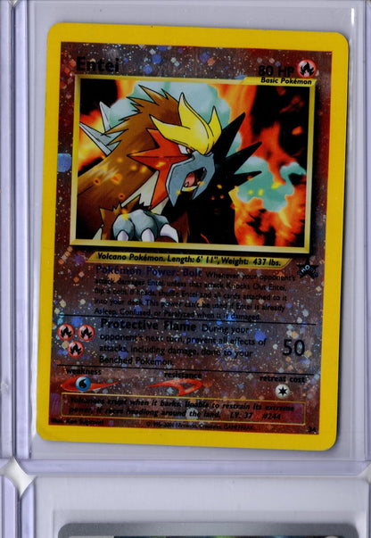 Entei Reverse Foil 2001 Pokemon Game Movie Promo #34 English MP