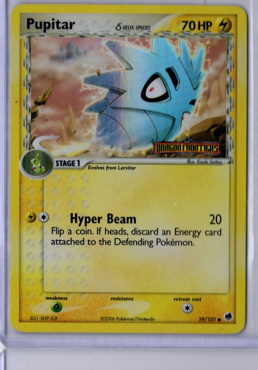 Pupitar [Reverse Holo] - #59 - Pokemon Dragon Frontiers - LP