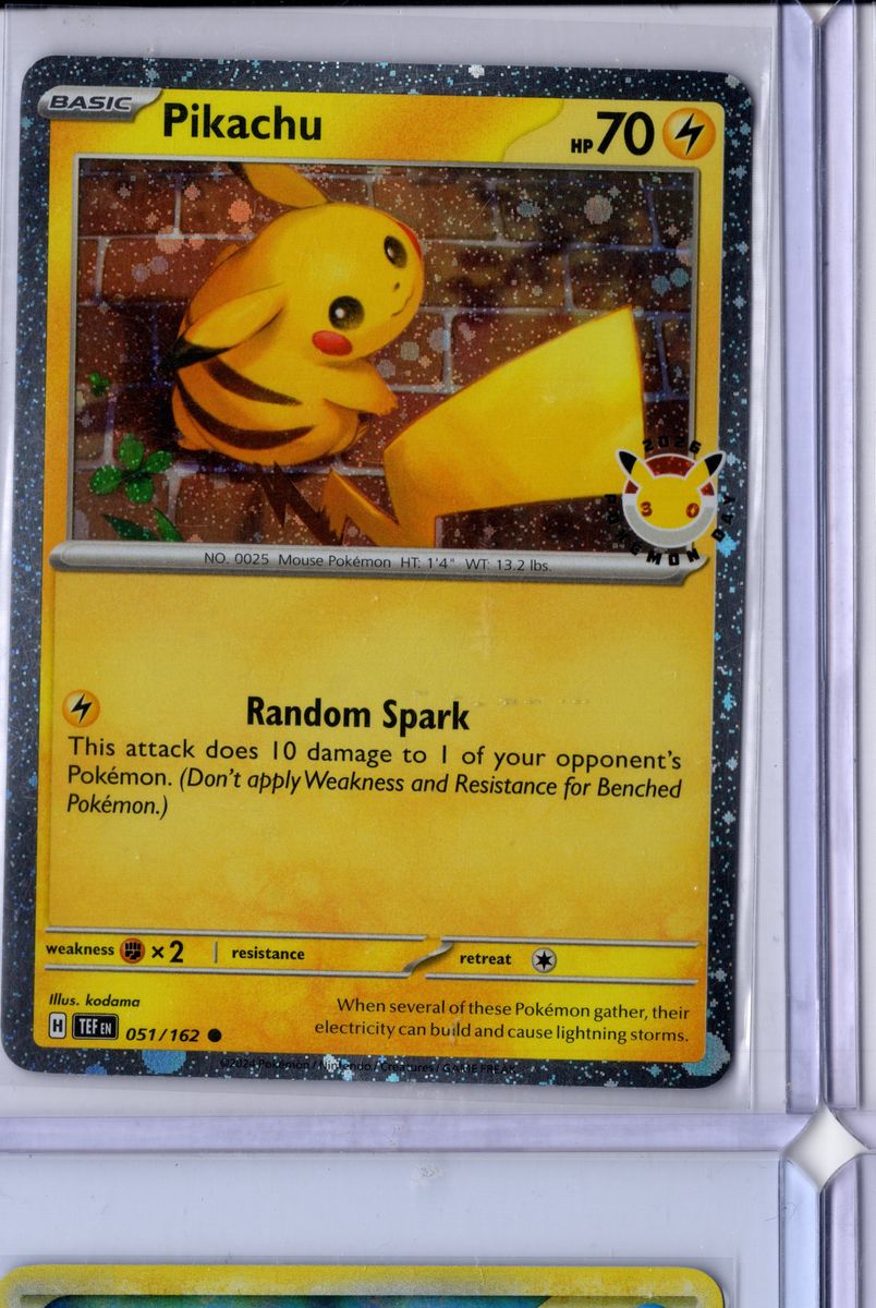 Pikachu Cosmos Holo 2024 Scarlet & Violet Temporal Forces #51 English NM